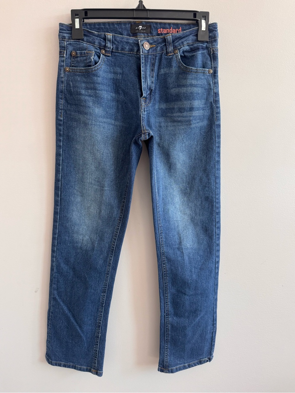 7 For All Mankind Standard Jeans Women’s 12 Blue Bootcut Stretch Denim